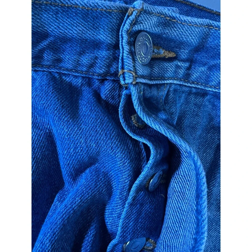 Levi's 501 40x32 (38x28) Button Fly Light Wash Fade Faded Blue Jeans Red Batwing